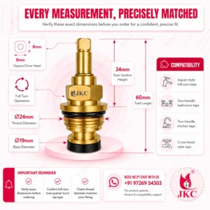 jaquar tap spindle