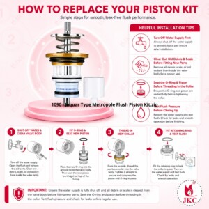 metropole flush valve piston kit