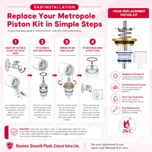 metropole flush valve piston kit