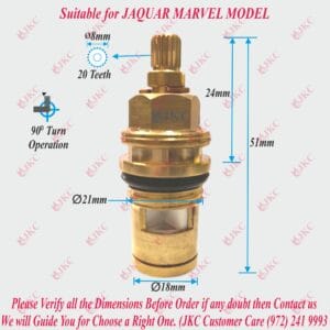 jaquar marvel water tap spindle