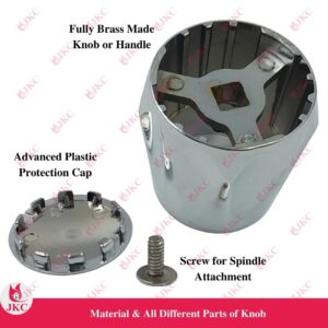 JKC Jaguar Type Continental Model Water Tap Handle / Knob - (JKC-1160) 1160 Jaquar Continental Handle or Knob (1)
