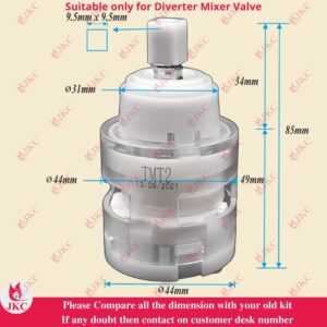 high flow diverter cartridge