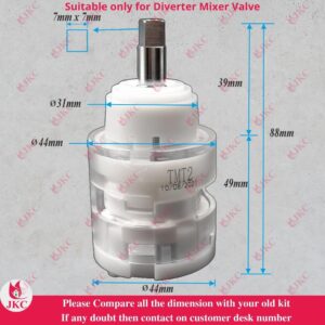 jaguar diverter cartridge high flow leakage