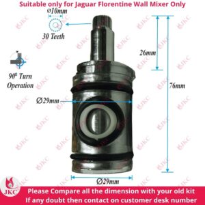 jaquar folentine wall mixer center piston set