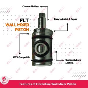 JKC Jaguar Type Florentine Model Wall Mixer Center Piston - (JKC-7004) jaquar folentine wall mixer center piston set