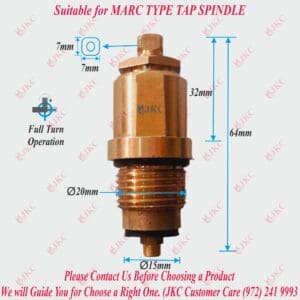 JKC Marc Type Water Tap Spindle - 1/2" (JKC-1034)