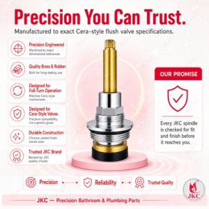 JKC Cera Type Flush Valve Spindle - 32mm (JKC-1073) cera type flush valve spindle