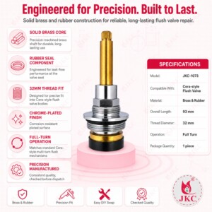 JKC Cera Type Flush Valve Spindle - 32mm (JKC-1073) cera type flush valve spindle