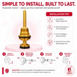JKC Essco Type Flush Valve Spindle - 35mm (JKC-1074) essco type flush valve spindle