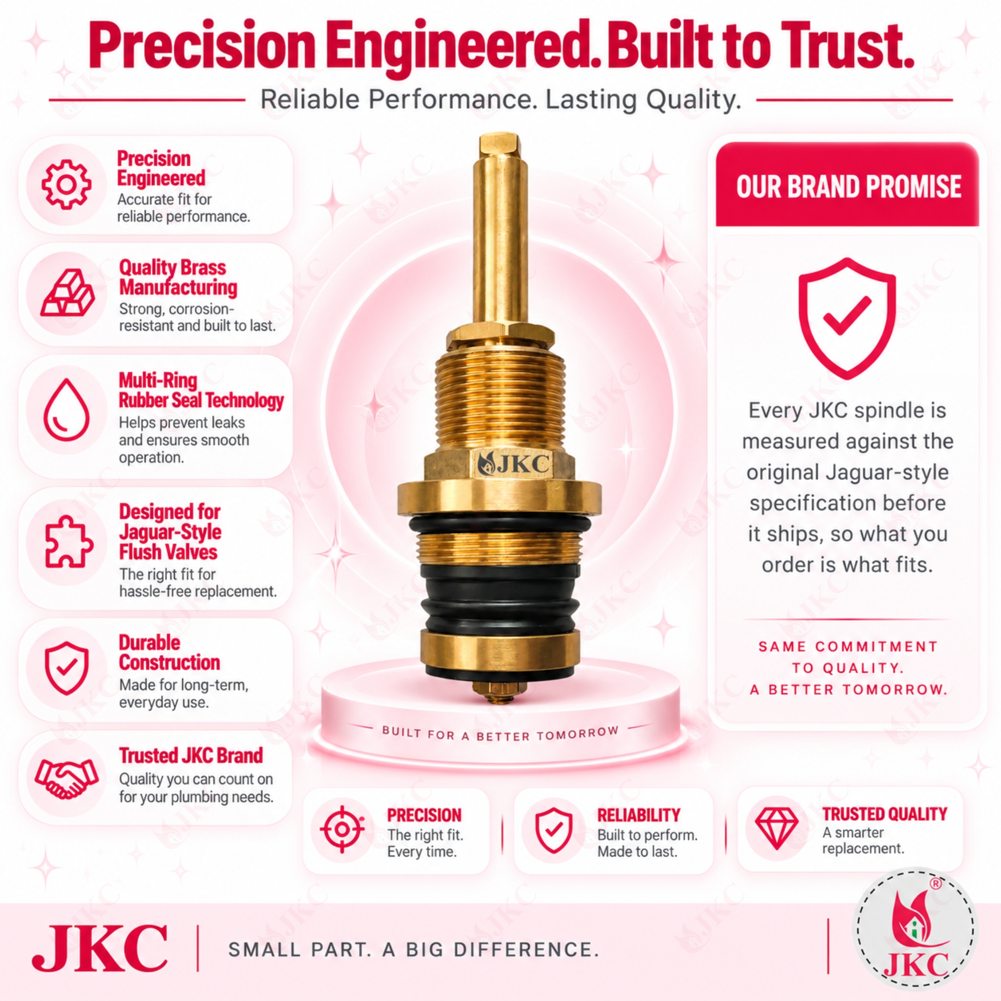 1085 – Jaquar Flush Spindle (10) jaguar type flush valve spindle