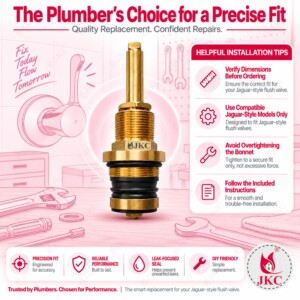 JKC Jaguar Type Flush Valve Spindle - 35mm (JKC-1085) jaguar type flush valve spindle