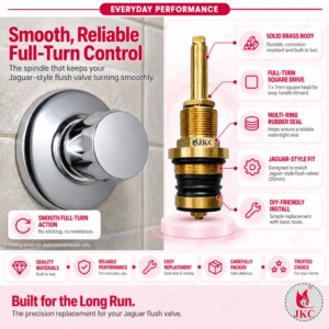 JKC Jaguar Type Flush Valve Spindle - 35mm (JKC-1085) jaguar type flush valve spindle