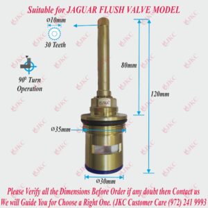 JKC Jaguar Type Flush Valve Spindle - 35mm (JKC-1087)
