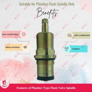 JKC Plumber Type Flush Valve Spindle - 28mm (JKC-1104)