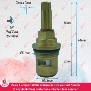 JKC Ess Ess Type Water Tap Spindle - 22mm (JKC-1128)