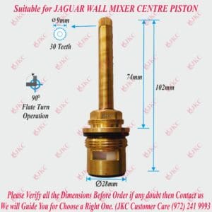 JKC Jaguar Type Florentine Model Conceal valve Spindle - (JKC-1136)