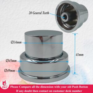 JKC Jaquar Type 32mm Dual Metropole Push Button - (JKC-1300) JKC Jaquar Type 32mm Dual Metropole Push Button - (JKC-1300)