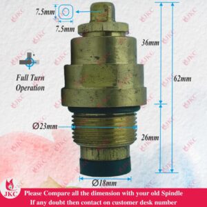 JKC Marc Type Water Tap Spindle - 24mm (JKC-2010)