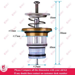 JKC Jaguar Type Dual Push Metropole Piston Kit - 32mm (JKC-204)