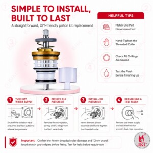 metropole flush valve piston kit