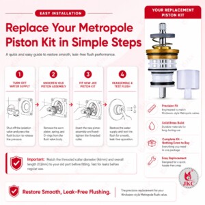 metropole flush valve piston kit