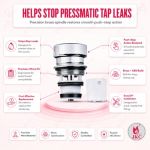 JKC Jaguar Type Pressmatic Water Tap Spindle - (JKC-239) Jaguar Type Pressmatic Water Tap Spindle