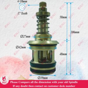 JKC Marc Type Single Lever Flush Fitting - 42mm (JKC-3015)