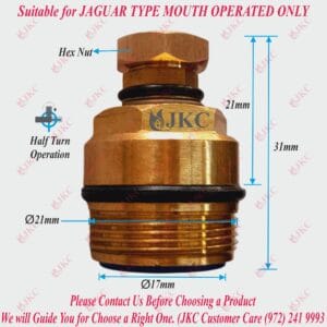 JKC Jaguar Type Mouth Operated Water Tap Spindle - (JKC-4020)