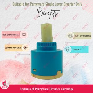 JKC Parryware Type Diverter Cartridge - 40mm (JKC-406)