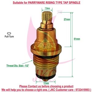 JKC Parryware Type Water Tap Spindle - 1/2" (JKC-1050)
