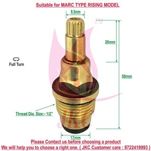 JKC Marc Type Water Tap Spindle - 1/2" (JKC-1037)