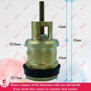 JKC Jaguar Type Open Flush Valve Fitting - (JKC-7025)
