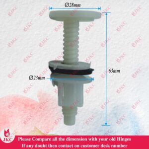 JKC Cera Type Toilet Seat Cover Hinges - (JKC-704)
