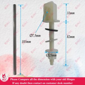 JKC Hindware Type Toilet Seat Cover Hinges - (JKC-718)