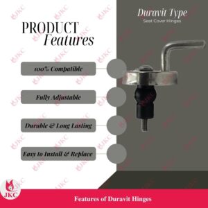 JKC Duravit Type Seat Cover Hinges - (JKC-755)
