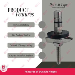 JKC Duravit Type Seat Cover Hinges - (JKC-758)