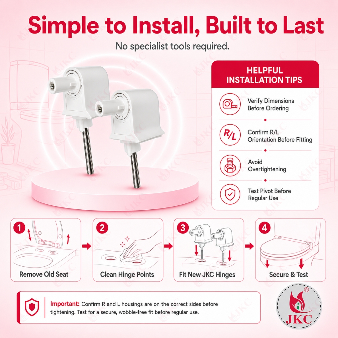 761 Kohler Hinges (13) toilet seat cover hinges