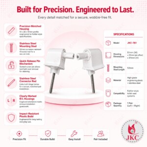 JKC Kohler Type Toilet Seat Cover Hinges - (JKC-761) toilet seat cover hinges