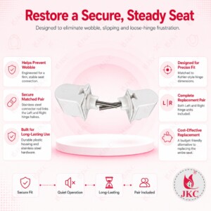 JKC Kohler Type Toilet Seat Cover Hinges - (JKC-761) toilet seat cover hinges