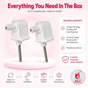 JKC Kohler Type Toilet Seat Cover Hinges - (JKC-761) toilet seat cover hinges