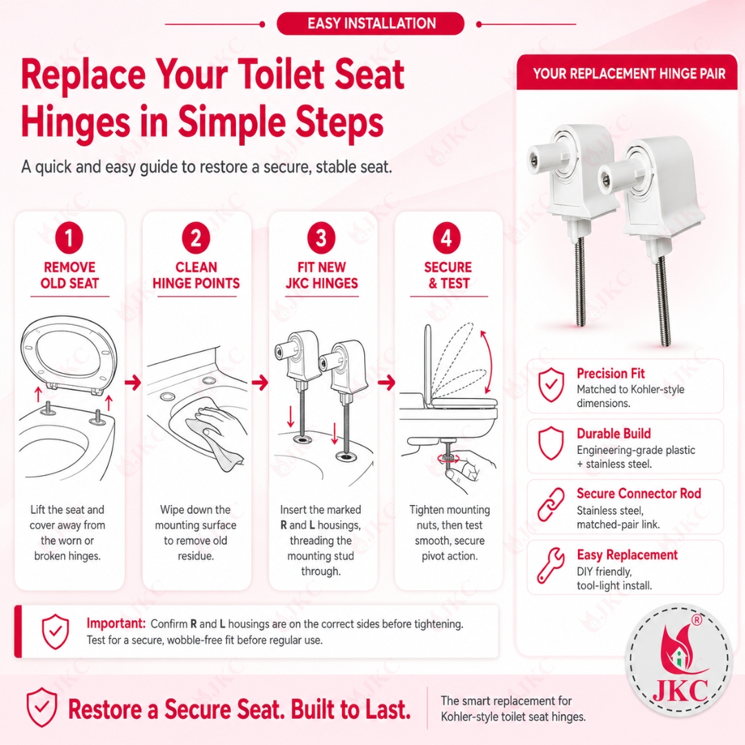 761 Kohler Hinges (8) toilet seat cover hinges