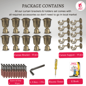 curtain brackets and holders