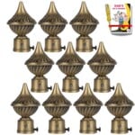 JKC Whirl Curtain Brackets, Suitable for 1inch Curtain Rod - Pack of 10