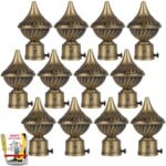 JKC Whirl Curtain Brackets, Suitable for 1inch Curtain Rod - Pack of 12
