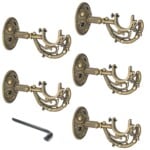 JKC Curtain Holders, Suitable for 1inch Curtain Rod - Pack of 5