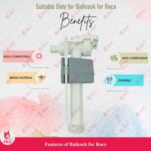 JKC Roca Type Ballcock for Concealed Cistern - (JKC-1058)