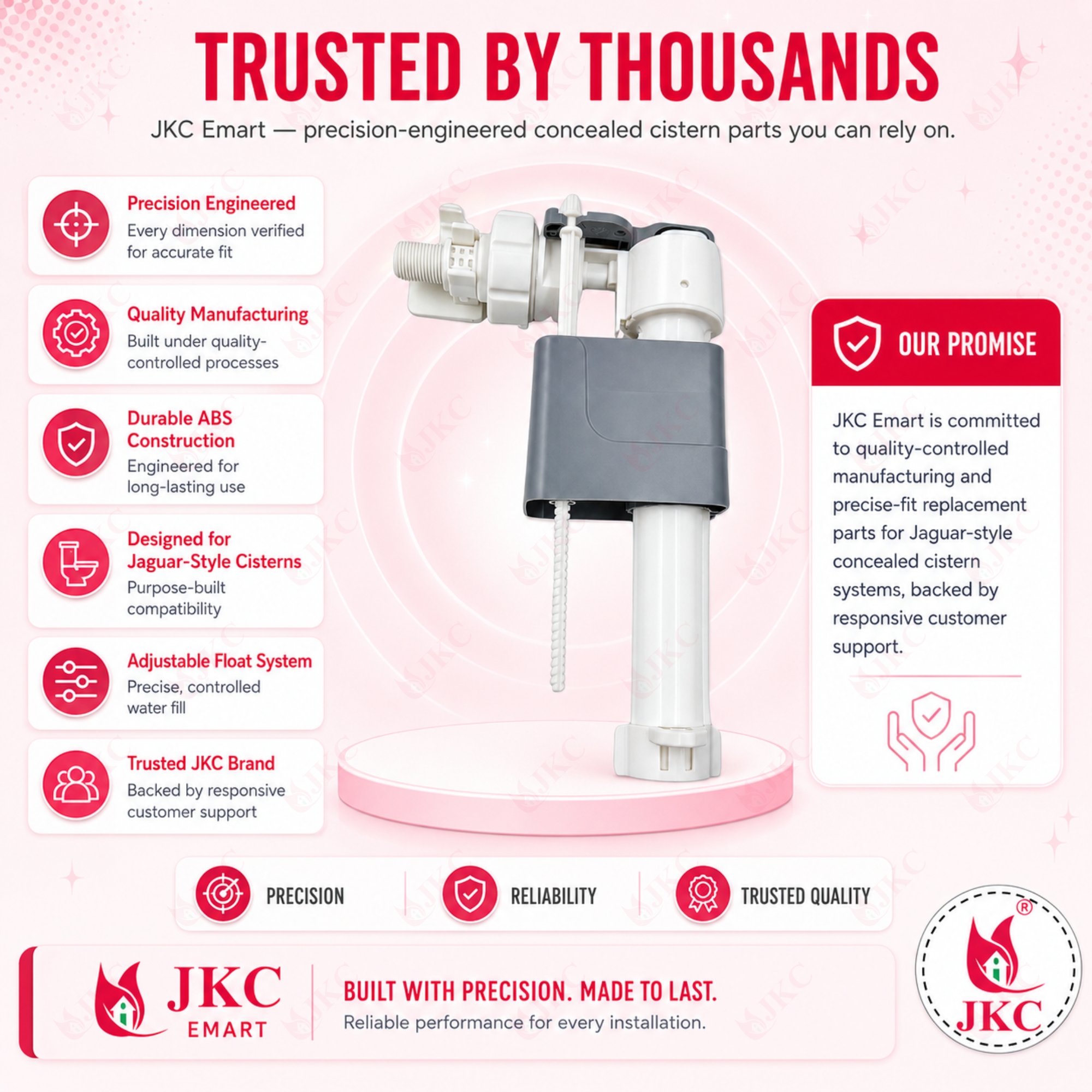 1060 – Ballcock For Jaguar Concealed Cistern (10) Ballcock for Concealed Cistern