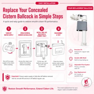 JKC Jaquar Type Ballcock for Concealed Cistern – (JKC-1060) Ballcock for Concealed Cistern