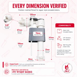Ballcock for Concealed Cistern