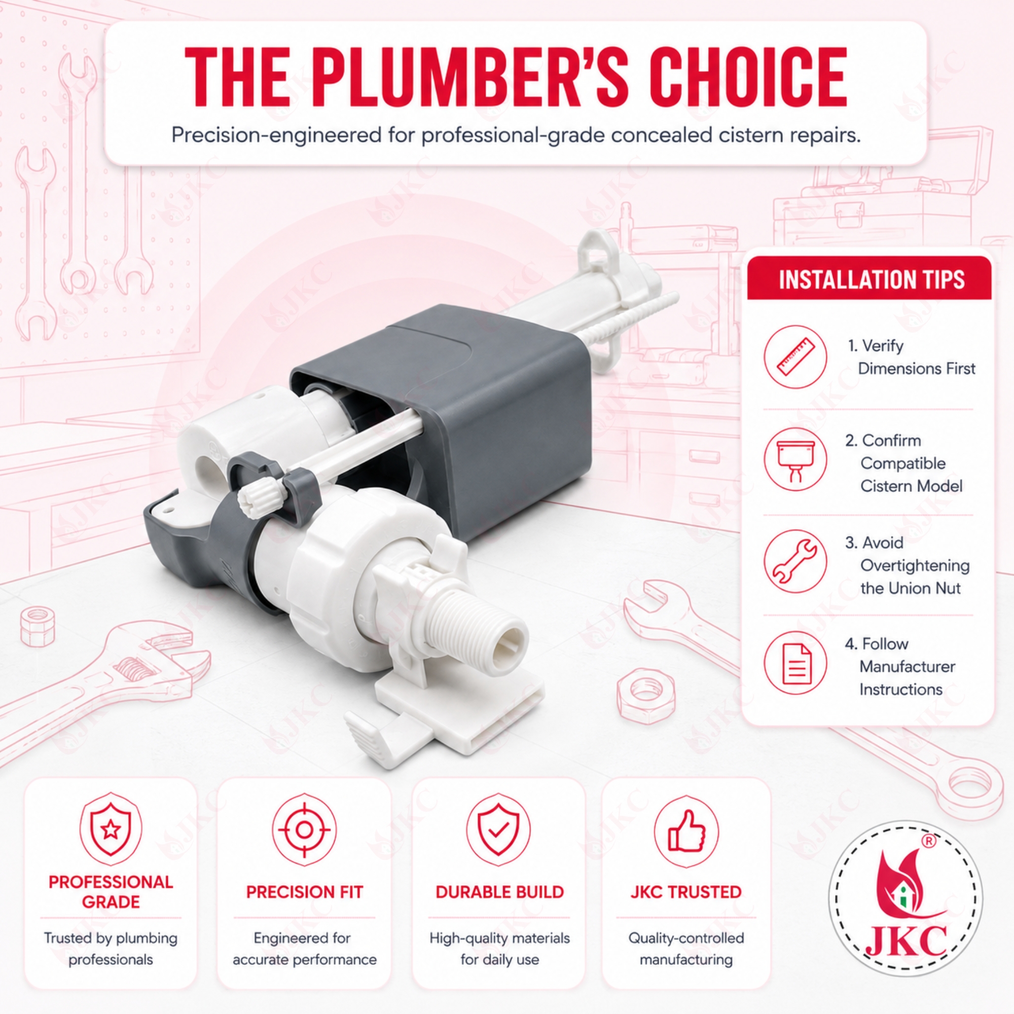 1060 – Ballcock For Jaguar Concealed Cistern (7) Ballcock for Concealed Cistern